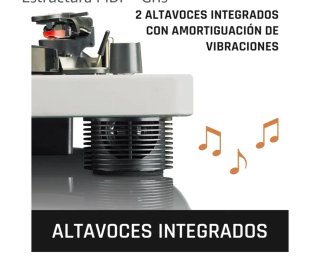 Tocadiscos Lenco Blanco y Gris