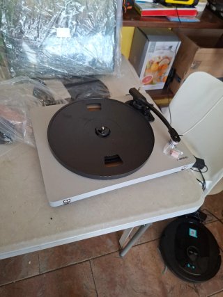 Tocadiscos Lenco Blanco y Gris