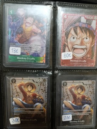 Cartas One Piece en Ingles