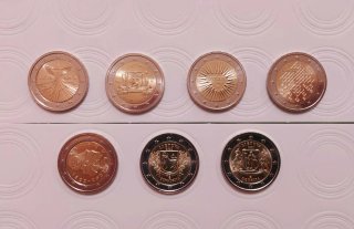 8 Monedas Lituania 2€ SC
