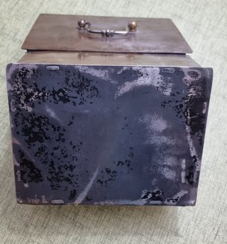 Caja de Caudales Antigua de Hierro, 21 cm