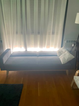 Sofá cama Ikea 1 plaza gris 203x72cm Madrid