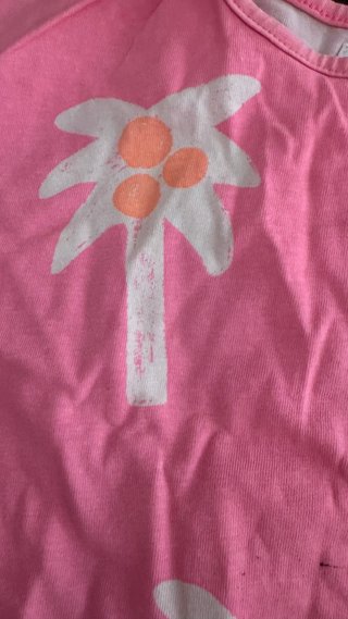 Camiseta Zara con palmeras