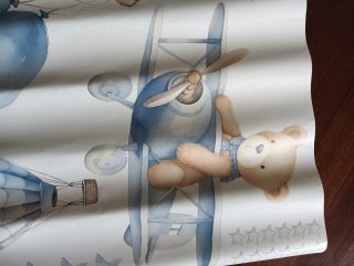 Vinili murali per bambini con orsetti e coniglietti