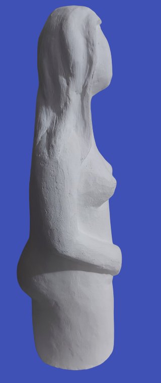 Figura mujer desnuda en escayola