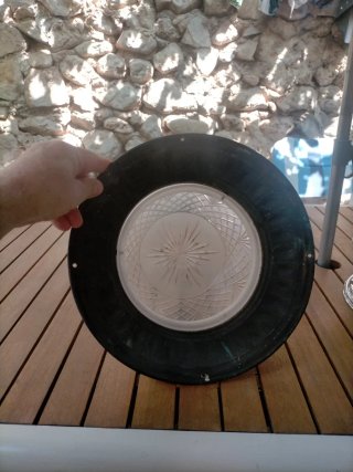 Lámpara de techo modernista antigua