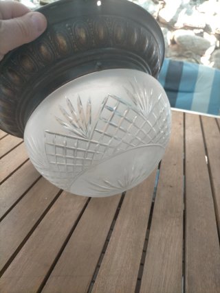 Lámpara de techo modernista antigua