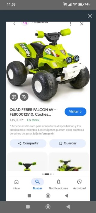Quad Feber Falcon 6V Verde