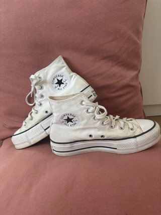 Converse Chuck Taylor Talla 38 Blancas