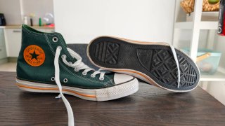 Converse Chuck Taylor All Star Altas Verdes/naranj