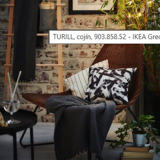 Cojín IKEA TURILL 40×40 cm