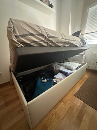 Canapé 105cm tapizado blanco