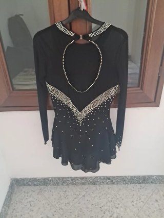 Vestito pattinaggio artistico con strass