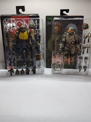 Set di due Action Figure Tartarughe Ninja NECA