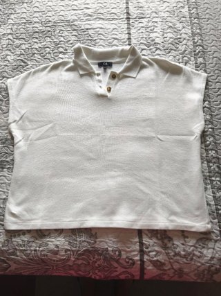 Polo C&A Blanco Talla M