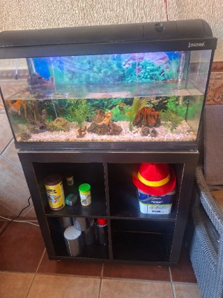 Acuario completo con mueble