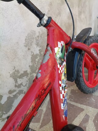 Bicicleta Rayo McQueen infantil