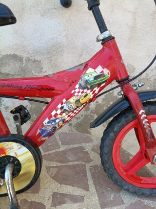 Bicicleta Rayo McQueen infantil