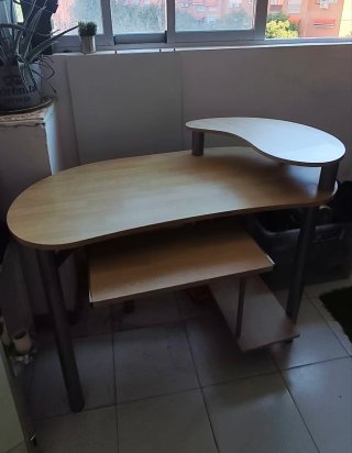 Escritorio infantil madera y metal