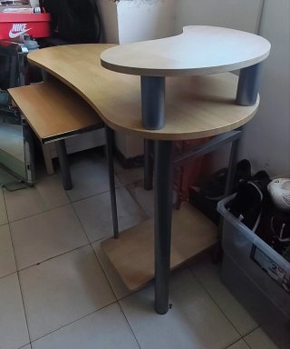 Escritorio infantil madera y metal
