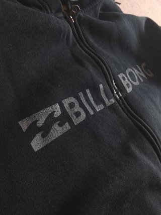 Sudadera Billabong Negra Cremallera