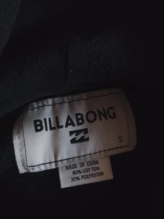 Sudadera Billabong Negra Cremallera