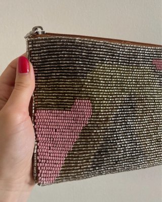 Pochette OVS verde oliva e rosa
