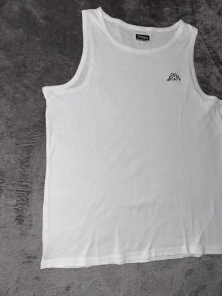 Camiseta tirantes Kappa blanca clasica talla XL