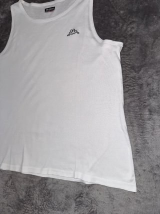 Camiseta tirantes Kappa blanca clasica talla XL