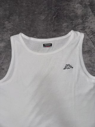 Camiseta tirantes Kappa blanca clasica talla XL
