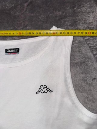 Camiseta tirantes Kappa blanca clasica talla XL