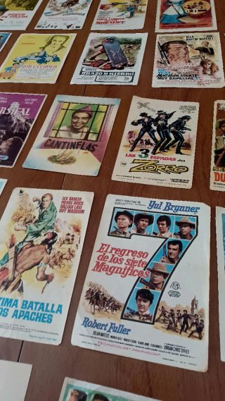 Lote de Programas de Mano cine años 70