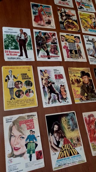 Lote de Programas de Mano cine años 70