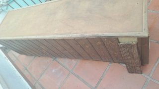 Banco baúl de madera