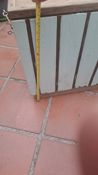 Banco baúl de madera
