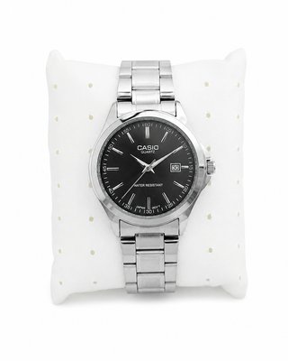 Reloj Casio Quartz Carátula Negra 38.5mm