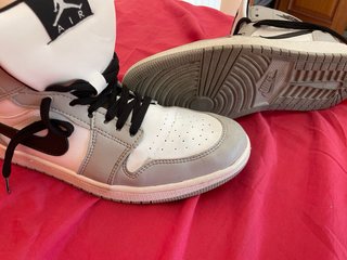 Zapatillas Nike Air Jordan 1 Gris Blanco