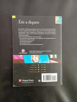 Libro Éric a disparu (Francés)
