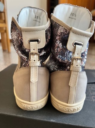 Scarpe alte con paillettes