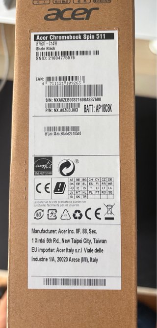 Acer Chromebook Táctil + funda REGALO