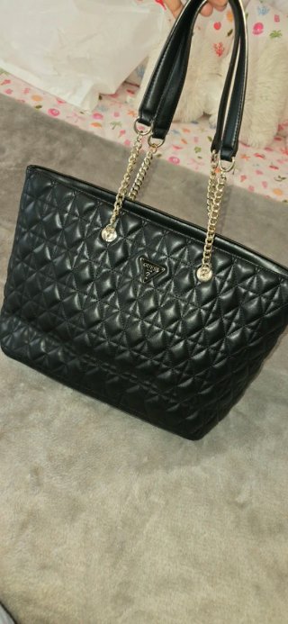 Bolso Tote Guess Negro Original