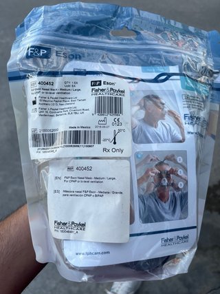 Pack para Cpap, Talla M/L, aún precintado.