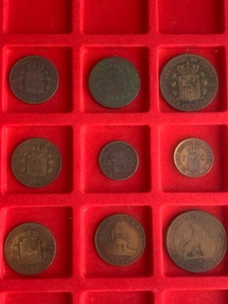 Lote 19 Monedas Antiguas Cobre España