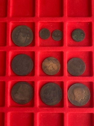 Lote 19 Monedas Antiguas Cobre España