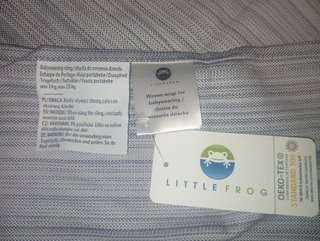Fular tejido Little Frog. Angelit Bamboo-Talla 5.