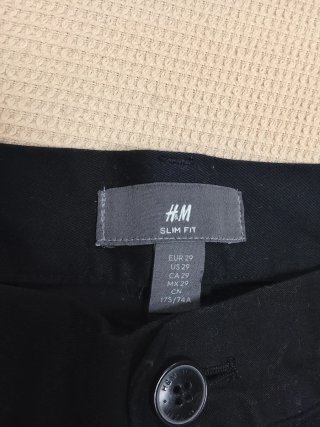 Pantalón de traje H&M negro