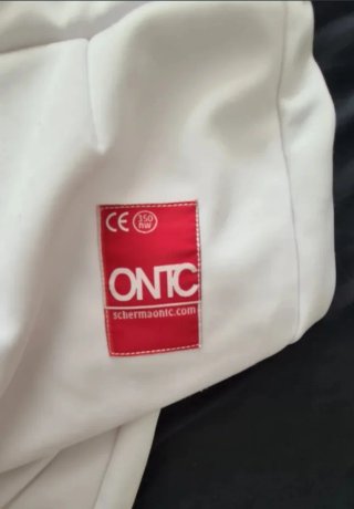 Traje de esgrima ONTIC blanco unisex talla 164