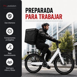Bicicleta Eléctrica Urbana 250W 55km Robusta Nueva
