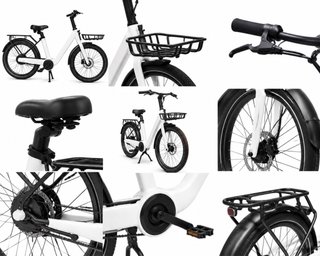 Bicicleta Eléctrica Urbana 250W 55km Robusta Nueva