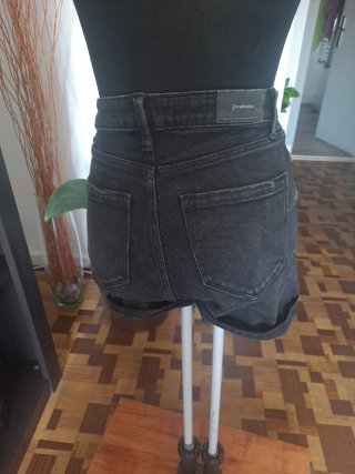 Shorts vaqueros negros